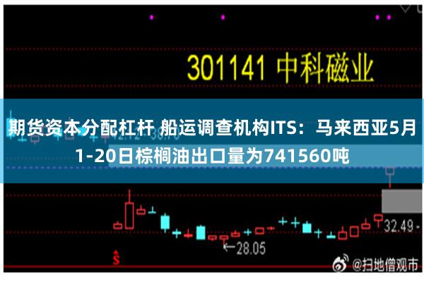 期货资本分配杠杆 船运调查机构ITS：马来西亚5月1-20日棕榈油出口量为741560吨